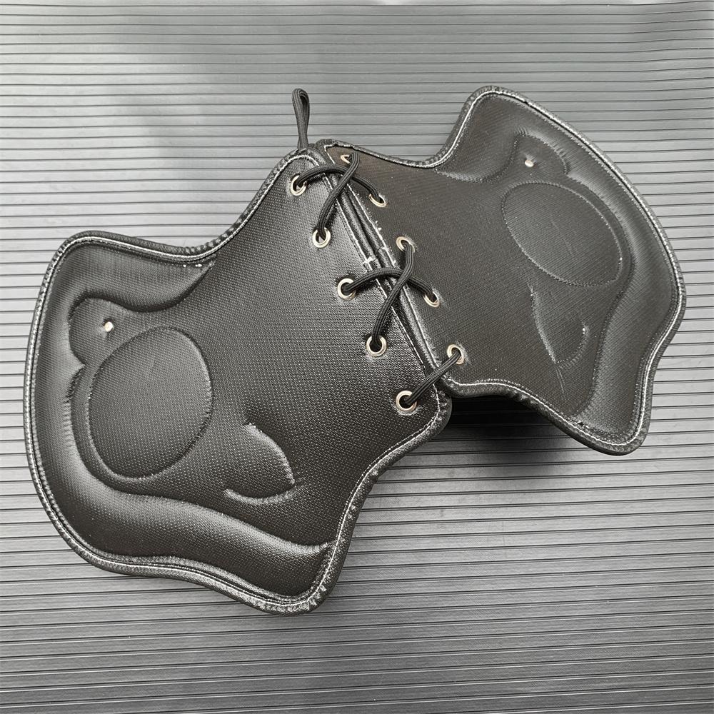 Motorcycle Universal Heat Saddle Shield Deflectors PU Leather Black For Harley Touring Softail Sportster Kawasaki Yamaha Honda