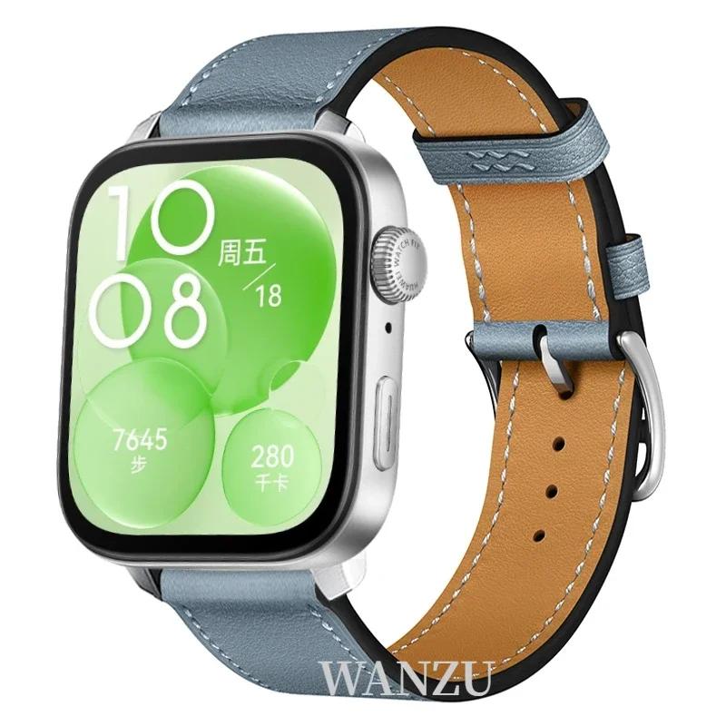 High-end Leather Strap For Huawei Watch Fit 5 Pro/4 Pro Sports Comfortable Breathable Bracelet Huawei Fit 5/4/3 Correa Accessory