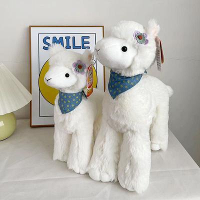 Cute Alpaca Plush Toy Doll For Girls Sleeping Pillow Can Stand Doll For Girls Birthday Gift