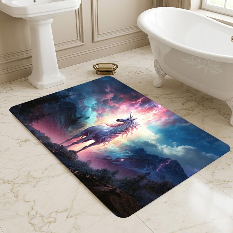 Unicorn Sky Living Room Nonslip Area Rug Soft Carpet For Bedroom Game Playroom Sofa Office Home Decor Doormat Christmas Gift C929689