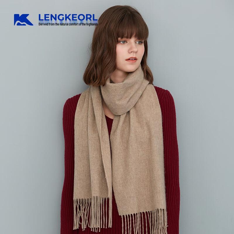 

LENGKEORL Женский шарф из 100% шерсти