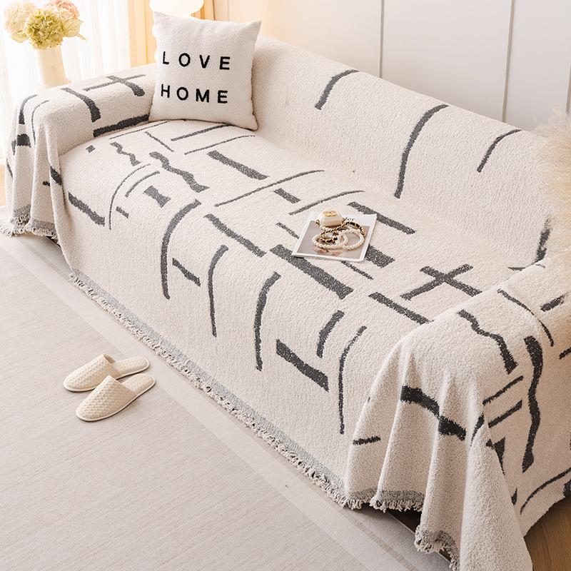 Sofa Cover Cloth Anti-Scratching Sofa Cover Cream Style Four Seasons Universal Non-Slip Full Cover Towel All-Inclusive Universal Sofa Cover