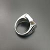 Vintage Silver Color Male Stainless Steel Rings Armor Shield Knight Templar Crusader Cross Medieval Signet Retro for Men