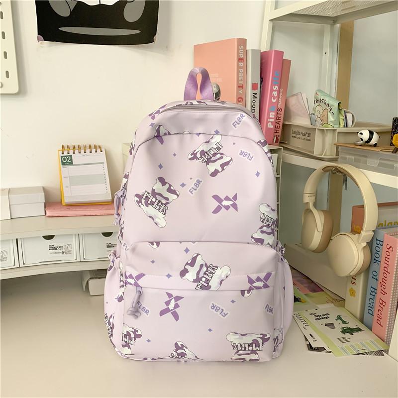 Schoolbag Autumn New Student Schoolbag Female Japanese Cute Printed Soft Girl Backpack High Value Niche Travel Backpack