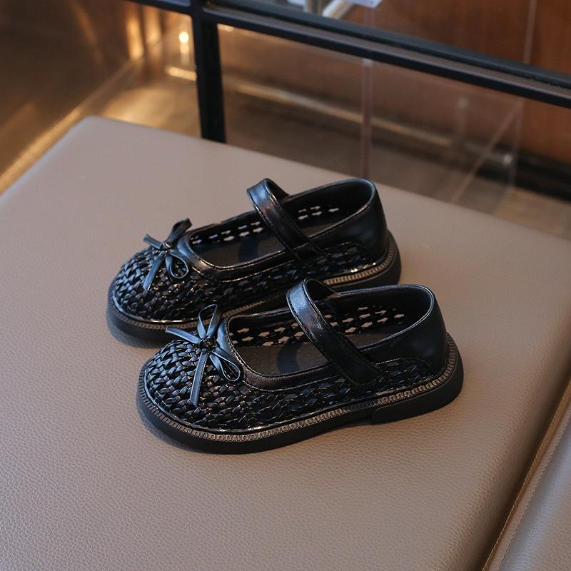 Dívčí módní princeznovské boty | Prodyšné měkké balerínky s mašlí pro batolata a malé děti Elegantní třpytivé Mary Janes