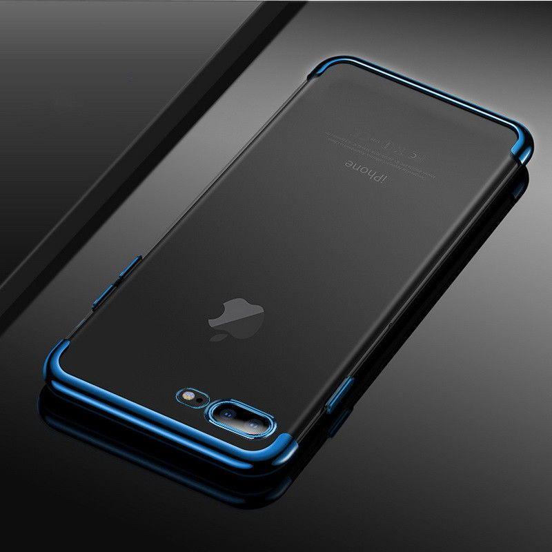 Iphone X Für 8 7 6s Plus Hülle Galvanisiertes Silikon Ultra Slim Transparent Weiche Abdeckung