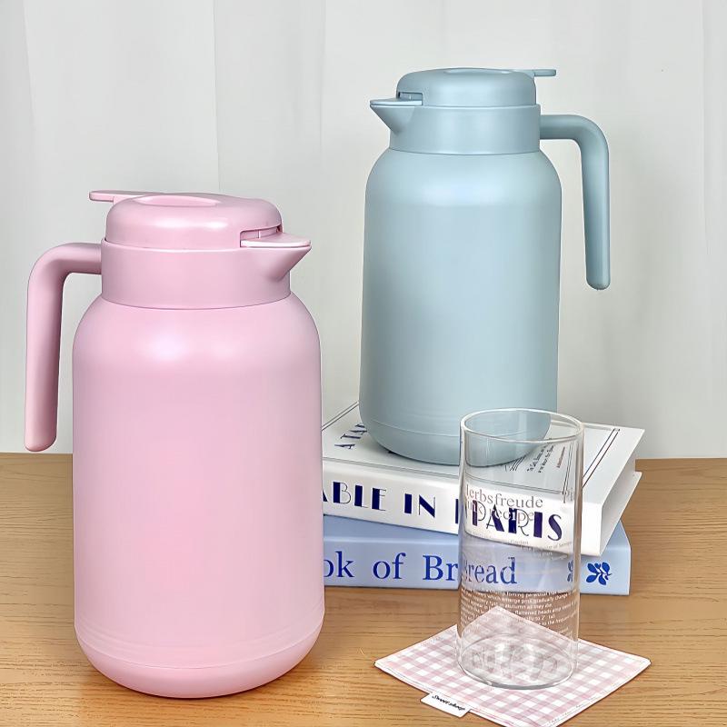 Isolierte Thermoskanne mit großem Fassungsvermögen & Heißwasserflasche für Büro und Wohnheim