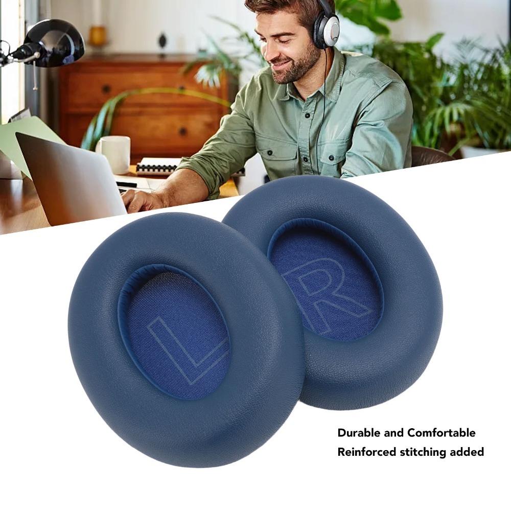 2PCS Protein Leather Replacement Ear Pads for Anker Soundcore Life Q20 Q20 BT Audio Accessories