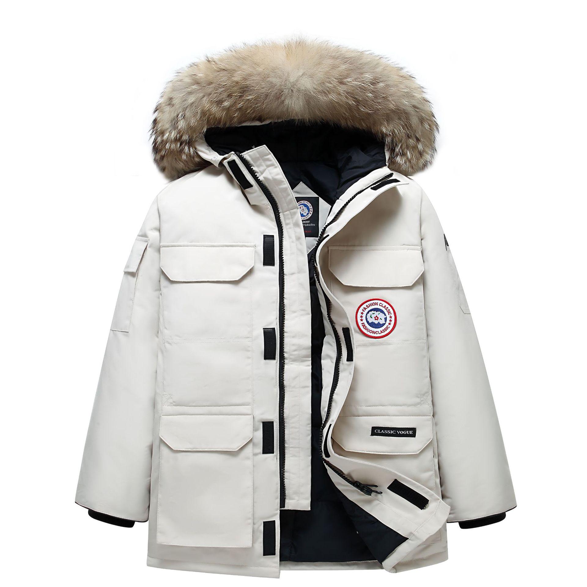 Unisex Winter Down Parka with Detachable