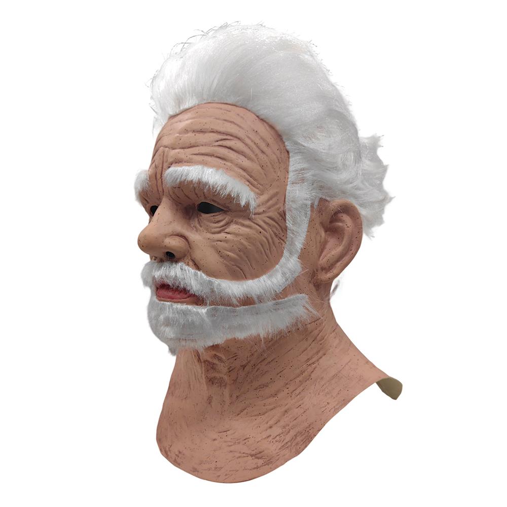 Old Man Decor Realistic Latex Mask For Halloween Props Cosplay Party Masks