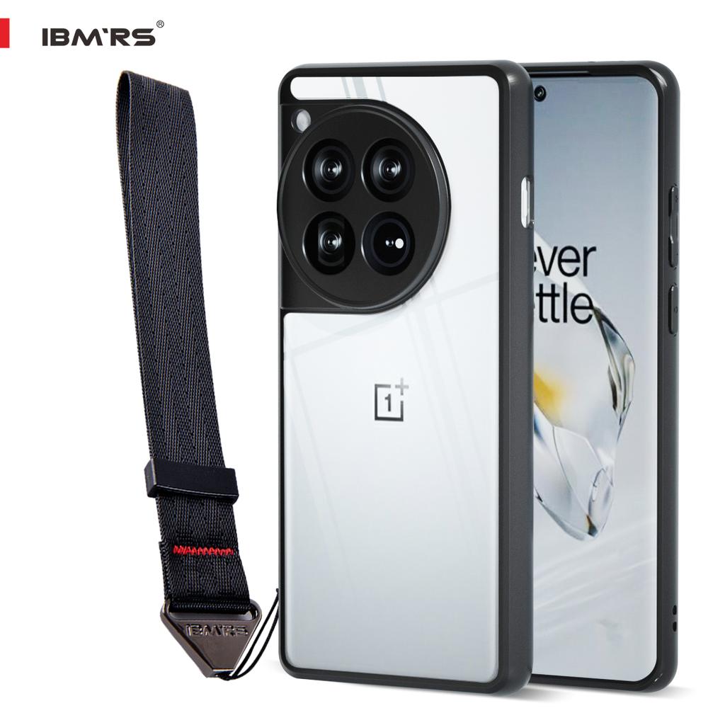 (Comes with wrist strap)[Precise Cutouts for Camera Lenses] for OnePlus Ace 12 camo phone case,Clear Hard Back Shockproof Advanced Protective Cover