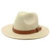 Panama Straw Hat Summer Men Women Wide Brim Beach UV Protection Fedora Hats