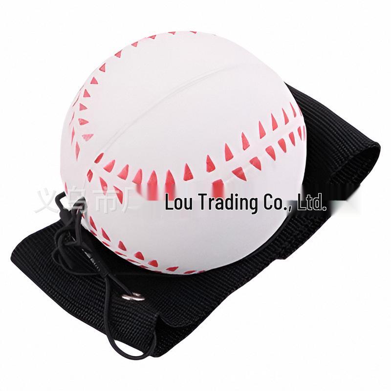 Elastic Wrist Ball with Rope for Hand-Throw and Pull-Back Exercise - Boredom Relief and Reaction Training for Elders and Kids 6cm
