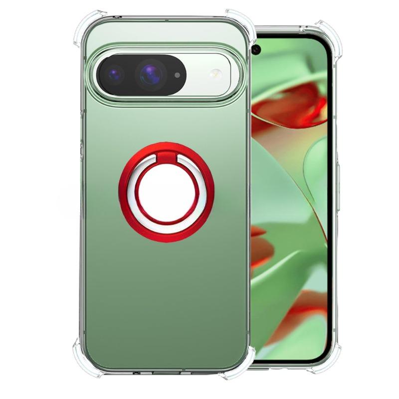 Do Pixel 9 Pro XL 9pro Magnetyczny uchwyt pierścieniowy do Google Pixel9 8pro 7pro 8A 7A 6A Wstrząsoodporny przezroczysty silikonowy miękki pokrowiec na poduszki powietrzne