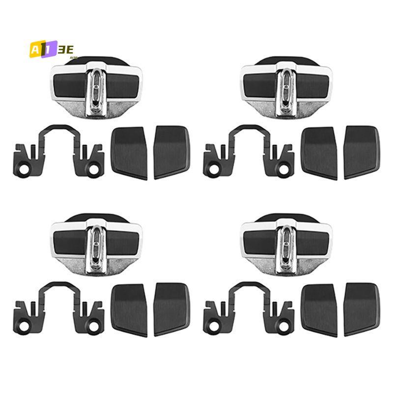 A03E-4Set Car Door Stabilizer Door Lock Protector Latches Stopper Covers For Nissan All Series E12/E13/C27/C28/KICKS/ X-TRAIL Pa