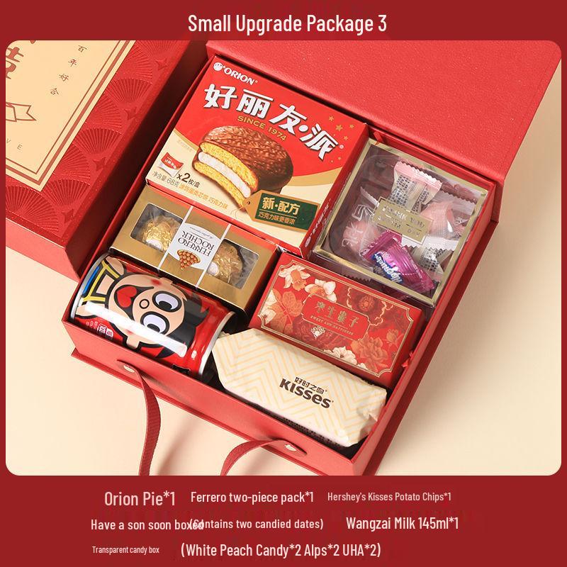 Elegant Wedding Candy Favor Box Set with Biscuits and Sweets