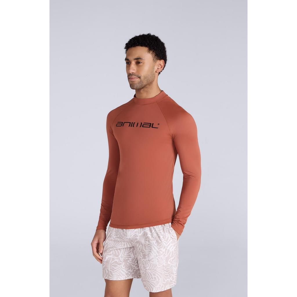 Animal Mens Sonny Logo Rash Guard