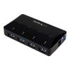 STARTECH 4-ports USB 3.0 Hub pluss dedikert ladeport - USB-hub med hurtigladestasjon - 1x 2,4 A
