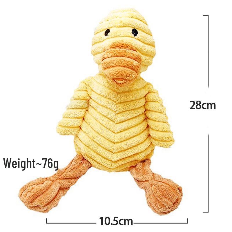 Corduroy Plush Dog Toy: Sounding, Teething, Teeth Cleaning, Boredom Relief with Monkey & Fox Designs.