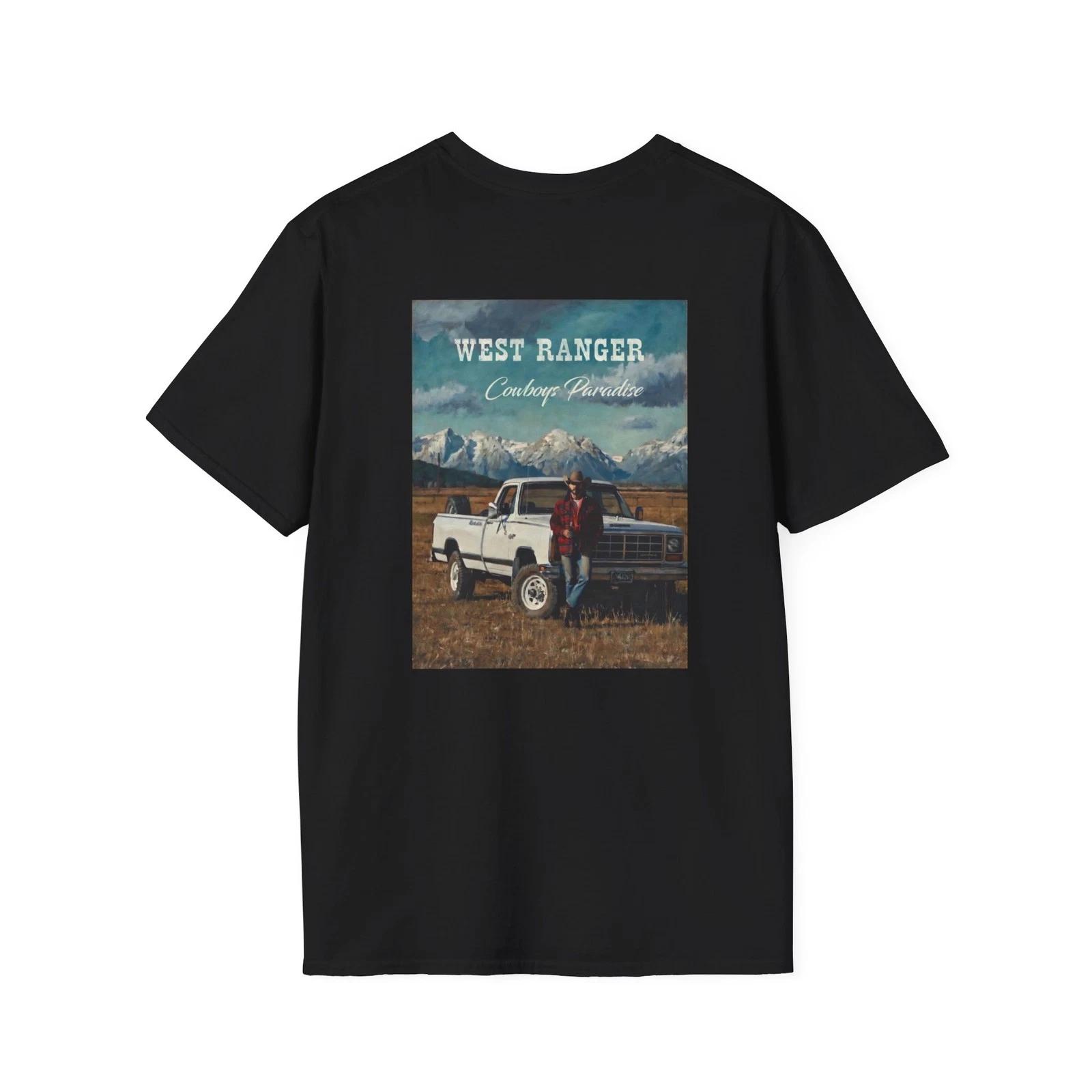Cowboys Paradise Western Cowboy Texas classic Truck Tee T-shirt L