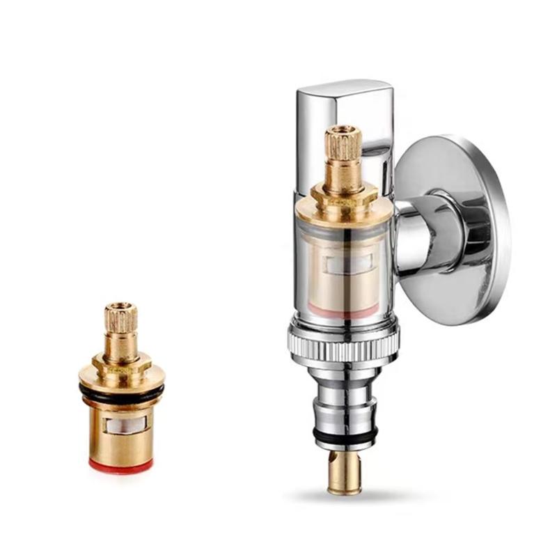 Brass 3-way Filling Angle Valve Wall Mount One Into Two Out Water Toilet Faucet Bidet Sprayer for Bathroom Accessories