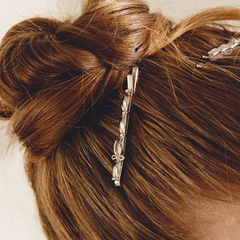 Noonoo Fingers Shirr Ribbon Hairpin