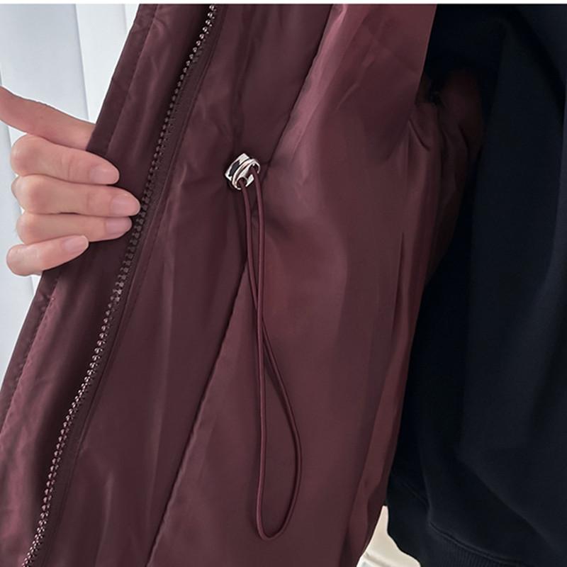 Damen Herbst Winter Weste Mantel Lässig Schlank Ärmellos Stehkragen Weste mit Gürtel Damen Verdicken Warme Weste Jacken