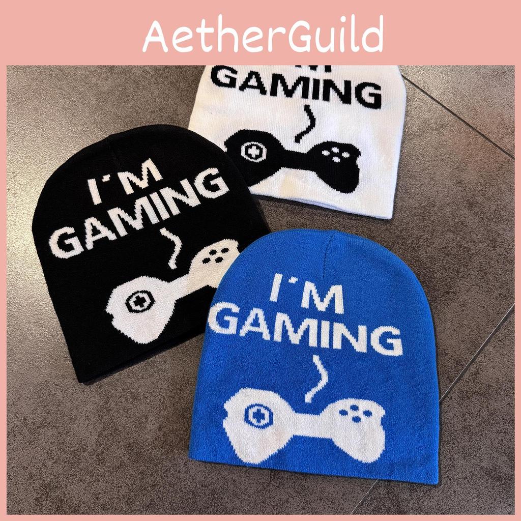 Gaming Im Letter Beanie Knit Hat For Men And Women Casual Style Cap Gift