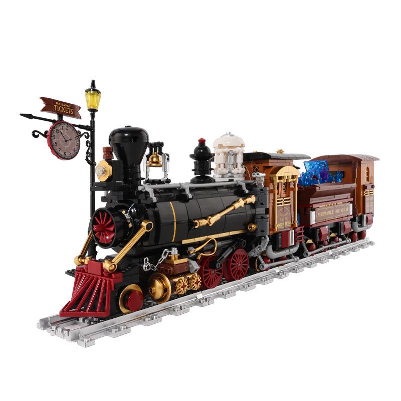 Unlimited Train Building Blocks Ore Train Steam Train Leader Orient Express Model Assembled Brick Toys For Kids Christmas Gift