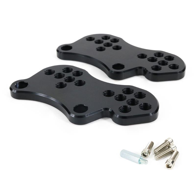 

Fit for Suzuki SV650 SV650s 1999-2014 Motorcycle Fully Adjustable 7 Position Up and Back Adjustable Rear Set Riser Plates