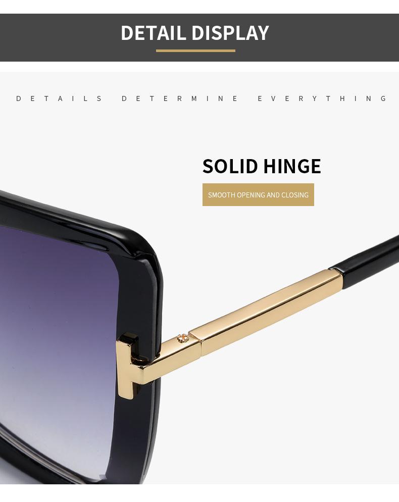 Modne europejskie i amerykańskie okulary przeciwsłoneczne z dużymi oprawkami motylkowymi do stylu ulicznego