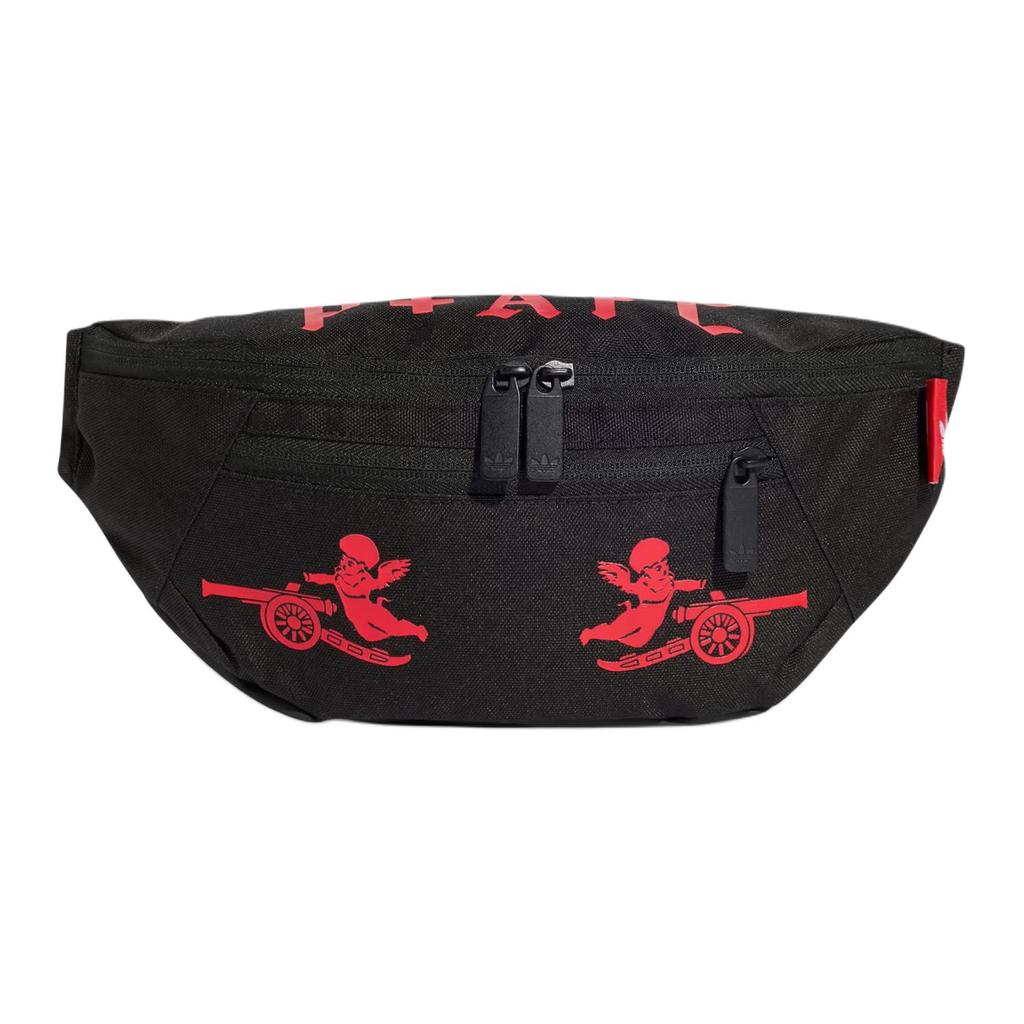 Adidas Originals Polyester Fanny Pack Unisex Black & Red