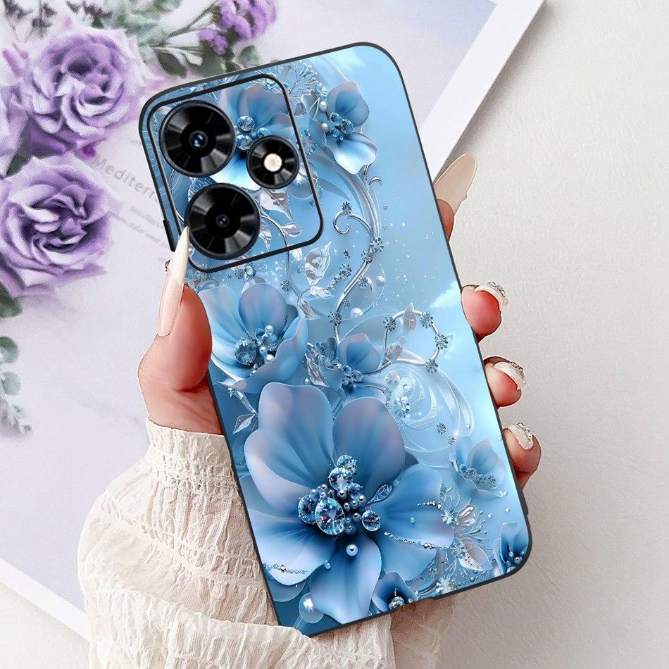 Für Infinix Hot 30 Play 30i Hot30 4G Elegante Florale Schmetterlings-Handyhülle Für Infinix Hot30i 30 30Play Weiche Silikon-TPU-Hüllen