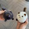 Cat Plush Key Rings Door Keyring Bag Pendant Cat Plush Keychain Women Cute Doll Pendant Fashion Jewelry Bag Girls Key Chains