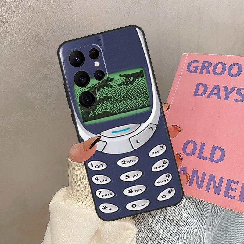 

Retro Cellphone Case For Samsung Galaxy S21 S22 S23 S24 S25 Ultra S9 S10 S25 Plus S20 FE S25 FE Cover Coque Galaxy S24Ultra