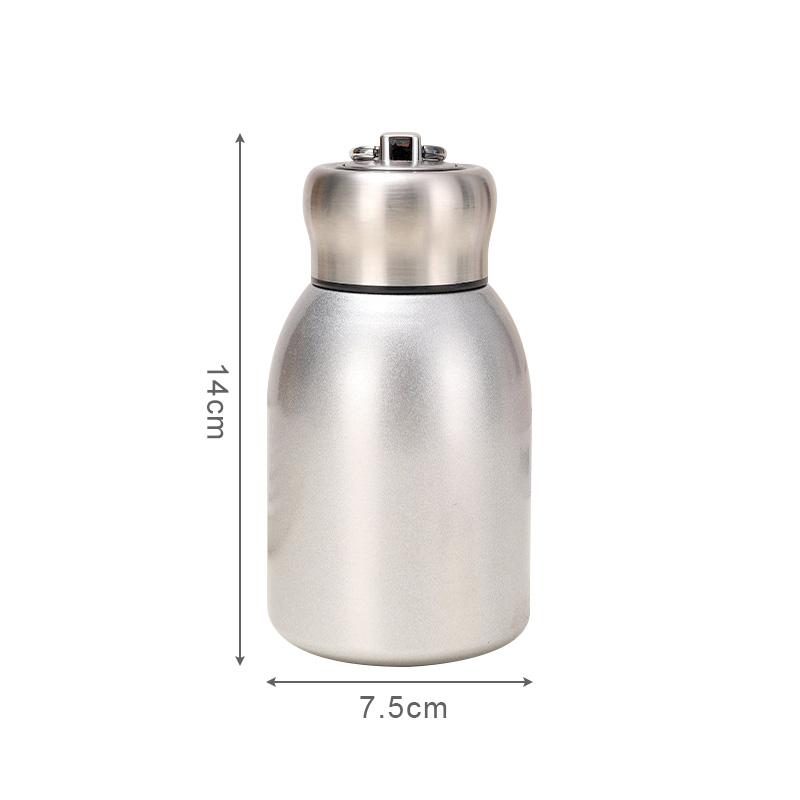 Láhev na vodu 300 ml Mini baculatý izolovaný šálek Nerezová ocel termohrnek na kávu Přenosná módní obchodní vakuová venkovní láhev