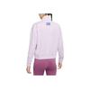 Nike Kurtka rozpinana z nadrukowanym logo Dri-FIT Swoosh Run Kobiety kurtki Jasnofioletowa DQ6384-530