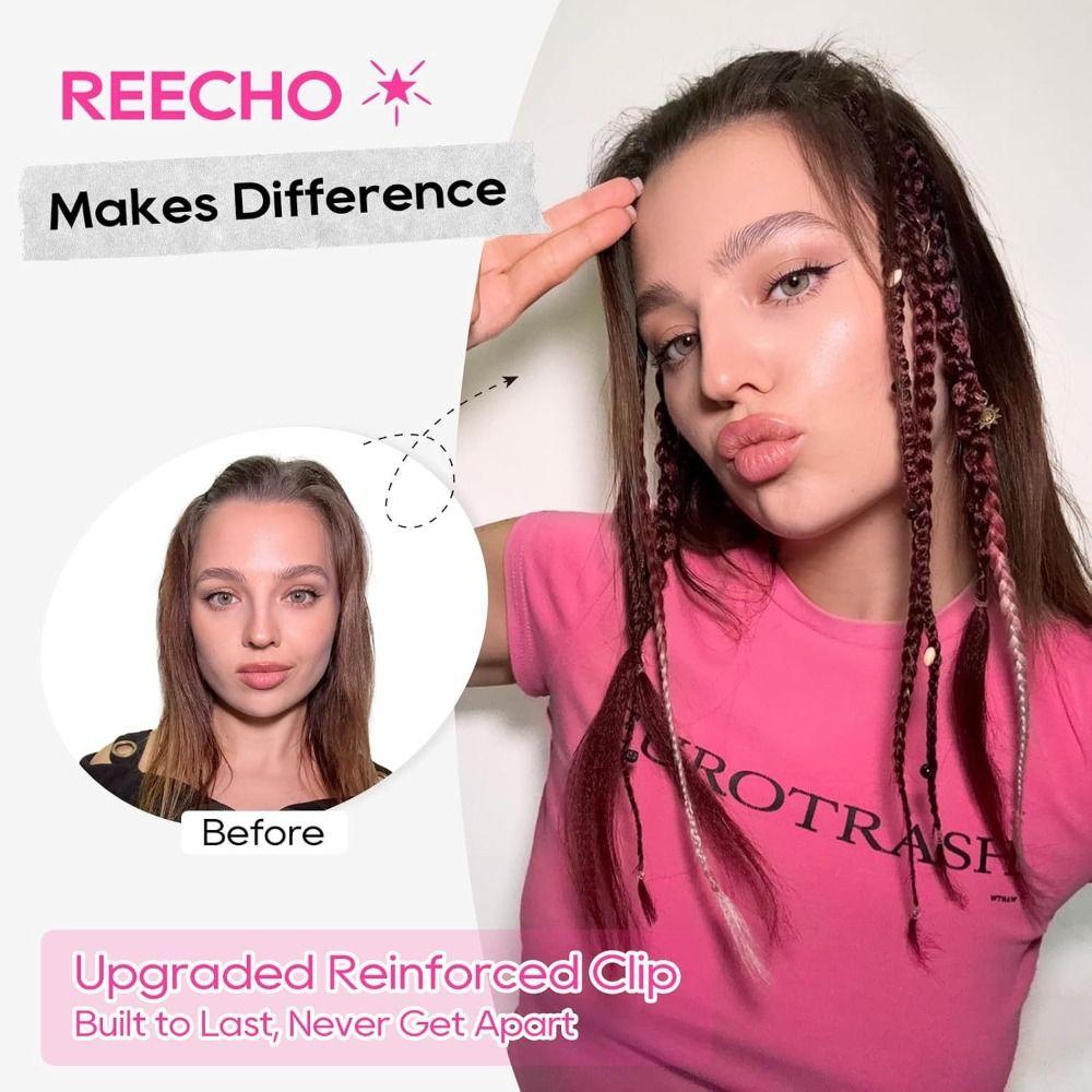 Handmade Synthetic Weaving Clip in Hair Extensions Clip-on Long Braid  for Daily Use Party