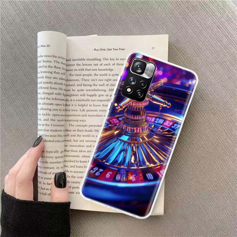 

Russian Lucky Roulette Phone Case For Redmi Note 13 12 Pro Plus 14 15 Pro 5G 11 11T 11E 11S 10 Pro 10S 9 9S Cover Cell Clear TPU Redmi Note 14 5G