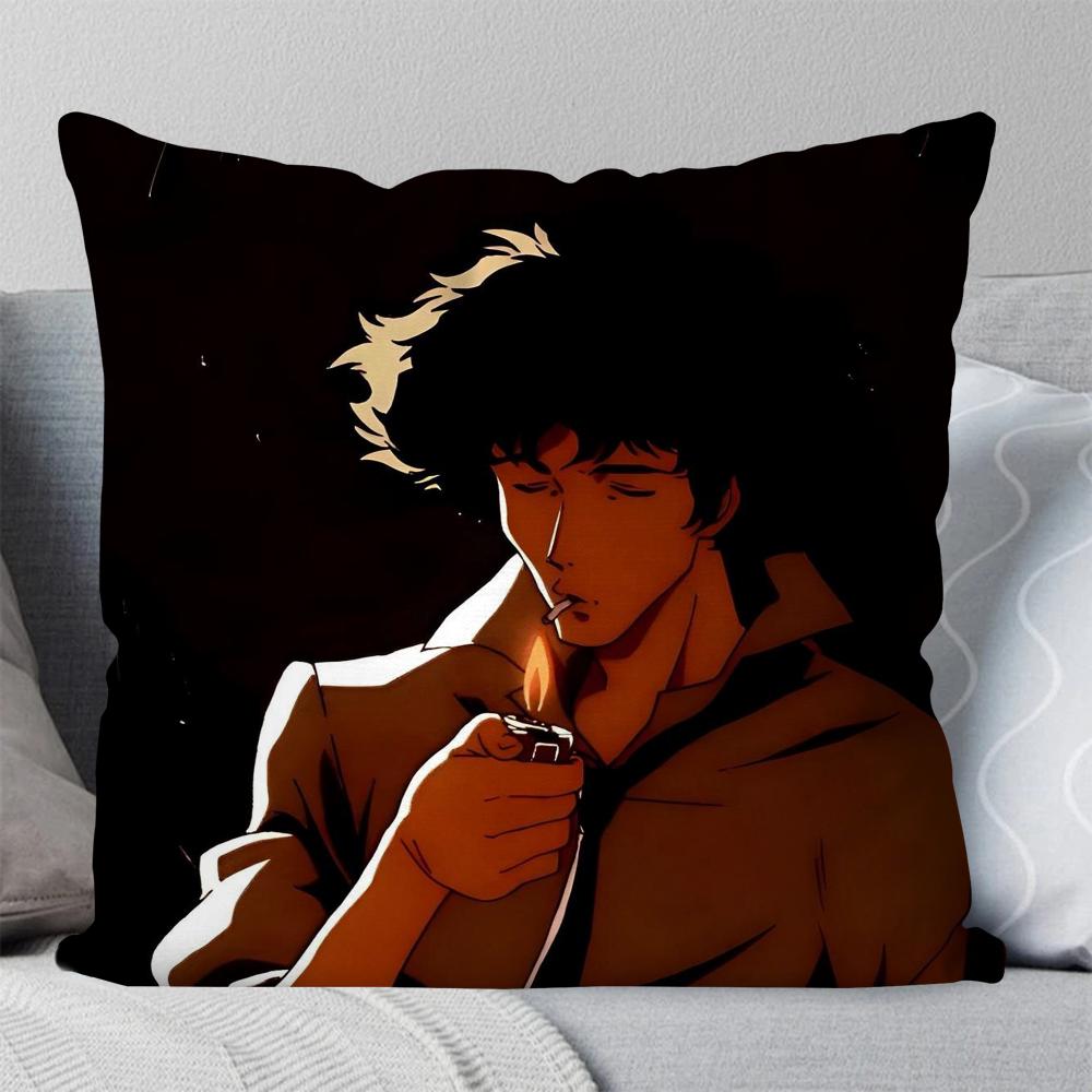 Animation C-Cowboy B-Bebop Spike Pillow Case Square Pillow Bedroom Sofa Leisure Comfort CushionLiving Room Home Decoration 40X40