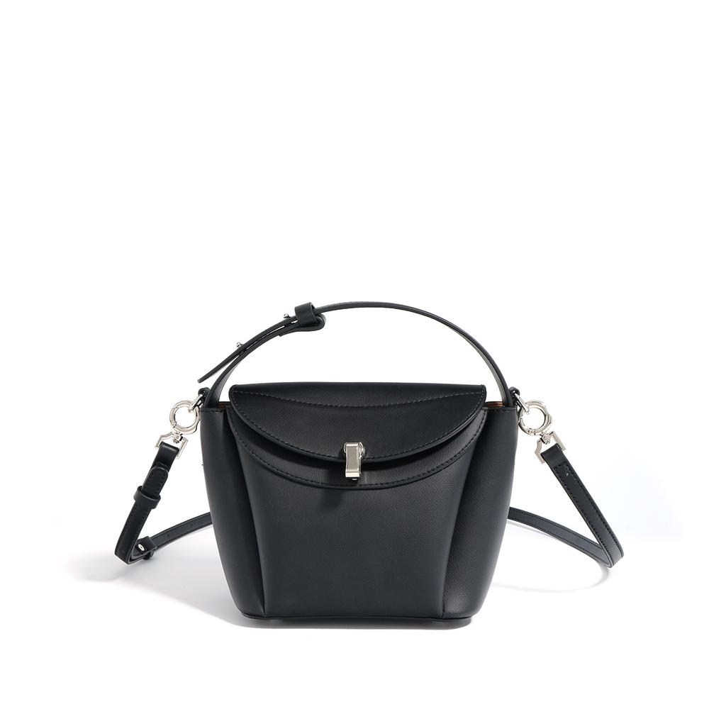 Classic Genuine Leather Pillow Bag for Women Light Luxury Cowhide Female Mini Crossbody Bag High-end Soft Handbags