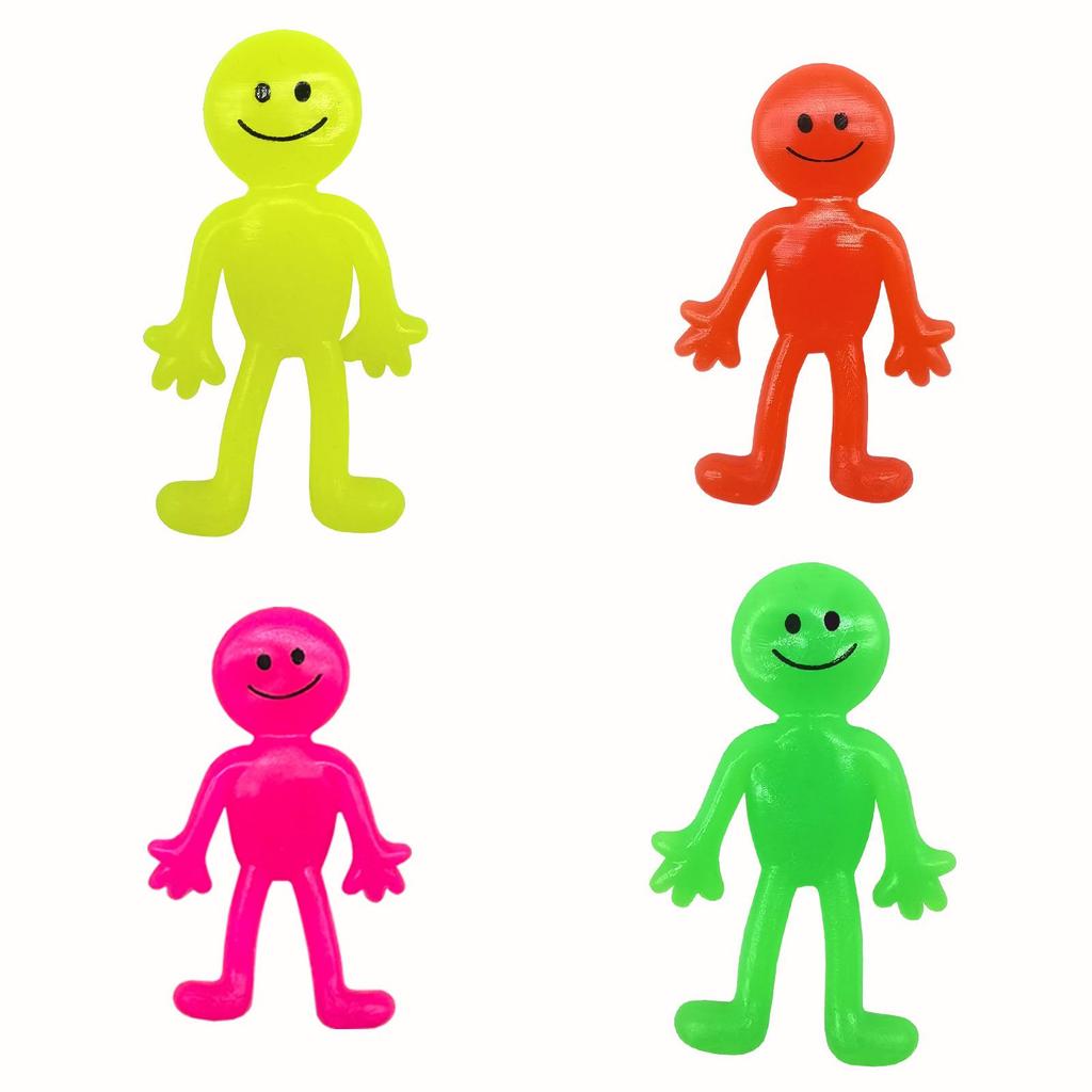 Cross-border Bestseller Tpr Smiley Face Doll Elastic And Squeezeable Stress Relief Toy