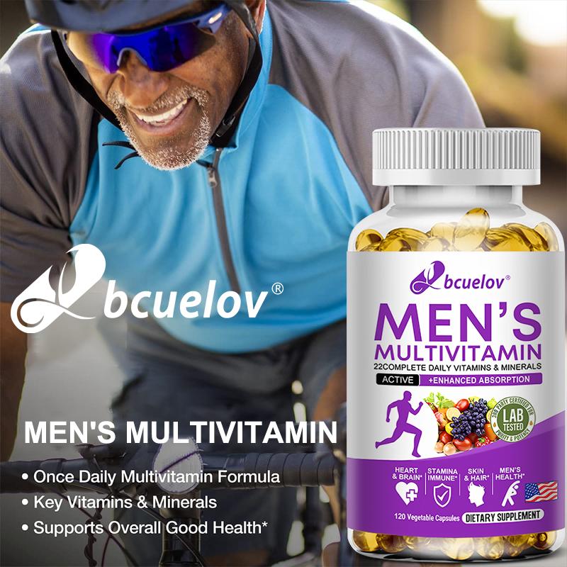 Men's Multivitamin - 22 Complete Vitamins & Minerals - 120 Capsules