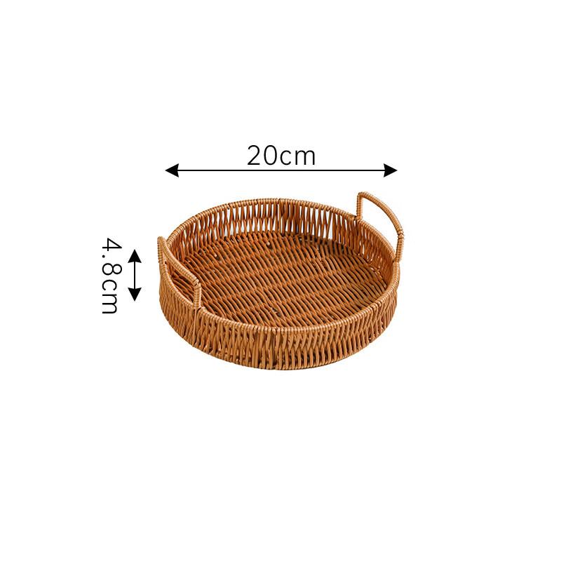 Imitation Rattan Woven Storage Basket