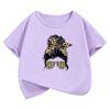 Fashion Leopard Print TShirt Printed T Shirt Girls Summer Clothes Short Sleeve Tops TShirts Cute Streetwear Clothing