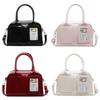 Solid Small Color Pu Boston Travel Bag Zipper Closure Daily Shopping Commutes