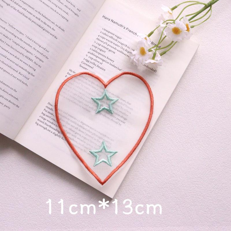 Organza Embroidery Bookmark Ins Reading Mark Delicate Student Gift Office School Supplies Stationery Items