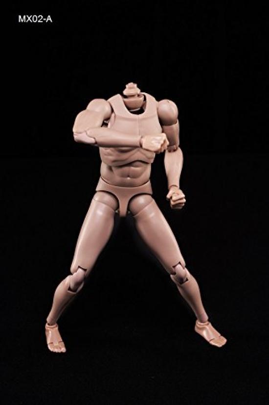 12-inch Male Body Figure, Muscular Male Body Model, Fits 16 Head Sculpt (M)
