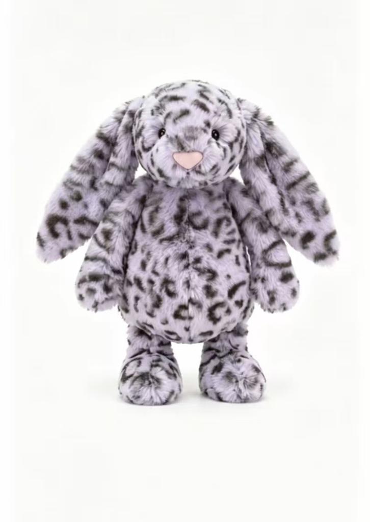 Peluche Creativo Leopardo delle Nevi Coniglietto Giocattolo Morbido Bambola di Peluche Rilassante