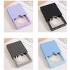 Transparent Floating Display Boxes Lastic PE Film Jewelry Packaging Box Jewelry Necklace Ring Seal Antioxidant Collectible Storage Case 10pcs